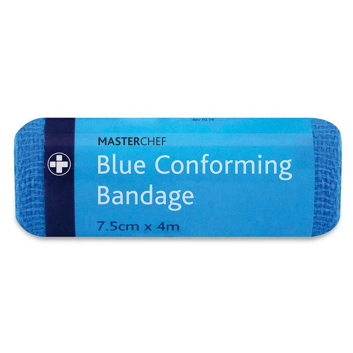 Blue Conforming Bandage 7.5cm x 4m