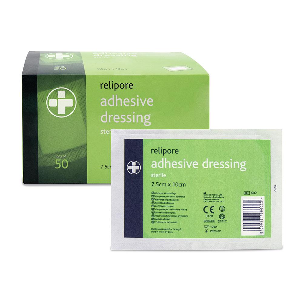 Adhesive Dressing Pads 7.5cm x 10cm 50pk