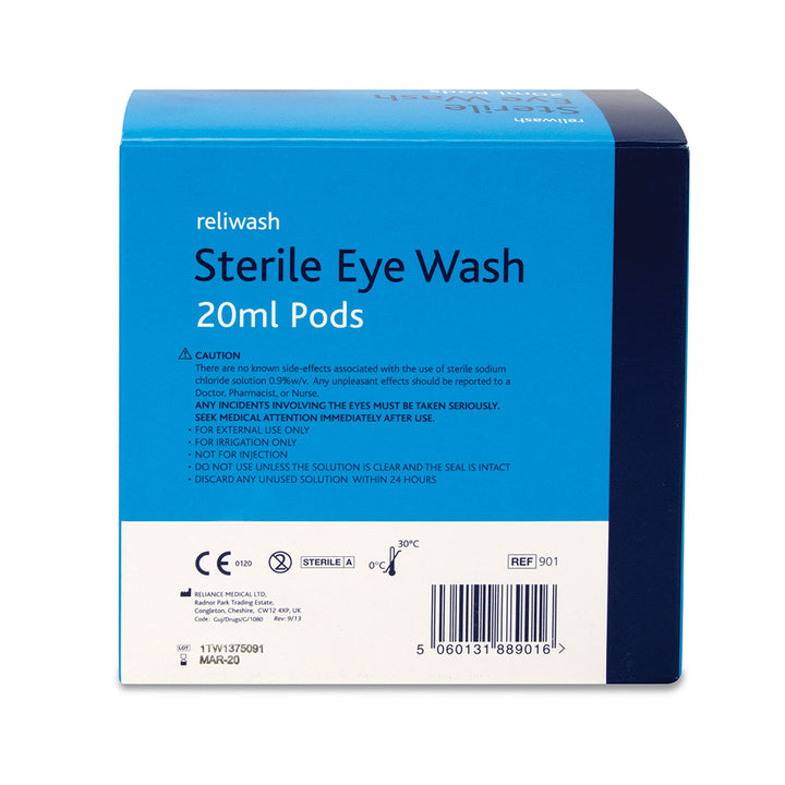 Saline Eye Wash Pods 20ml 25pk