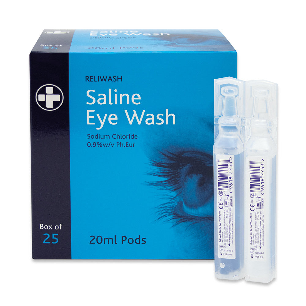 Saline Eye Wash Pods 20ml 25pk