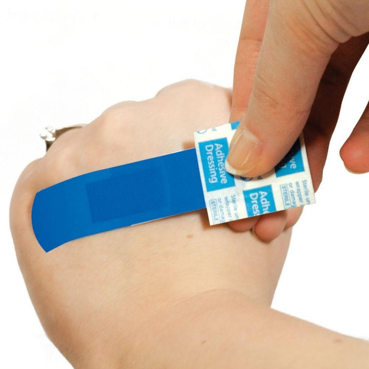 Blue Food Area Plasters Refill Box of 5 Wallets