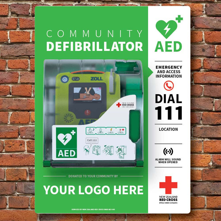 Community AED Station with ZOLL CPR AED 3 & Outdoor Monitored Temp-Controlled Cabinet