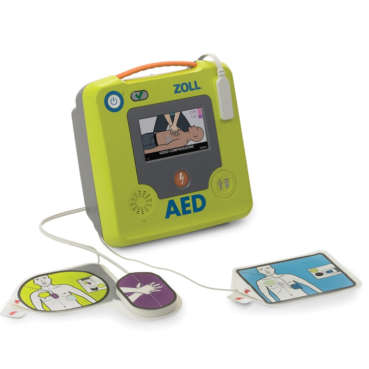 Community AED Station with ZOLL CPR AED 3 & Outdoor Monitored Temp-Controlled Cabinet