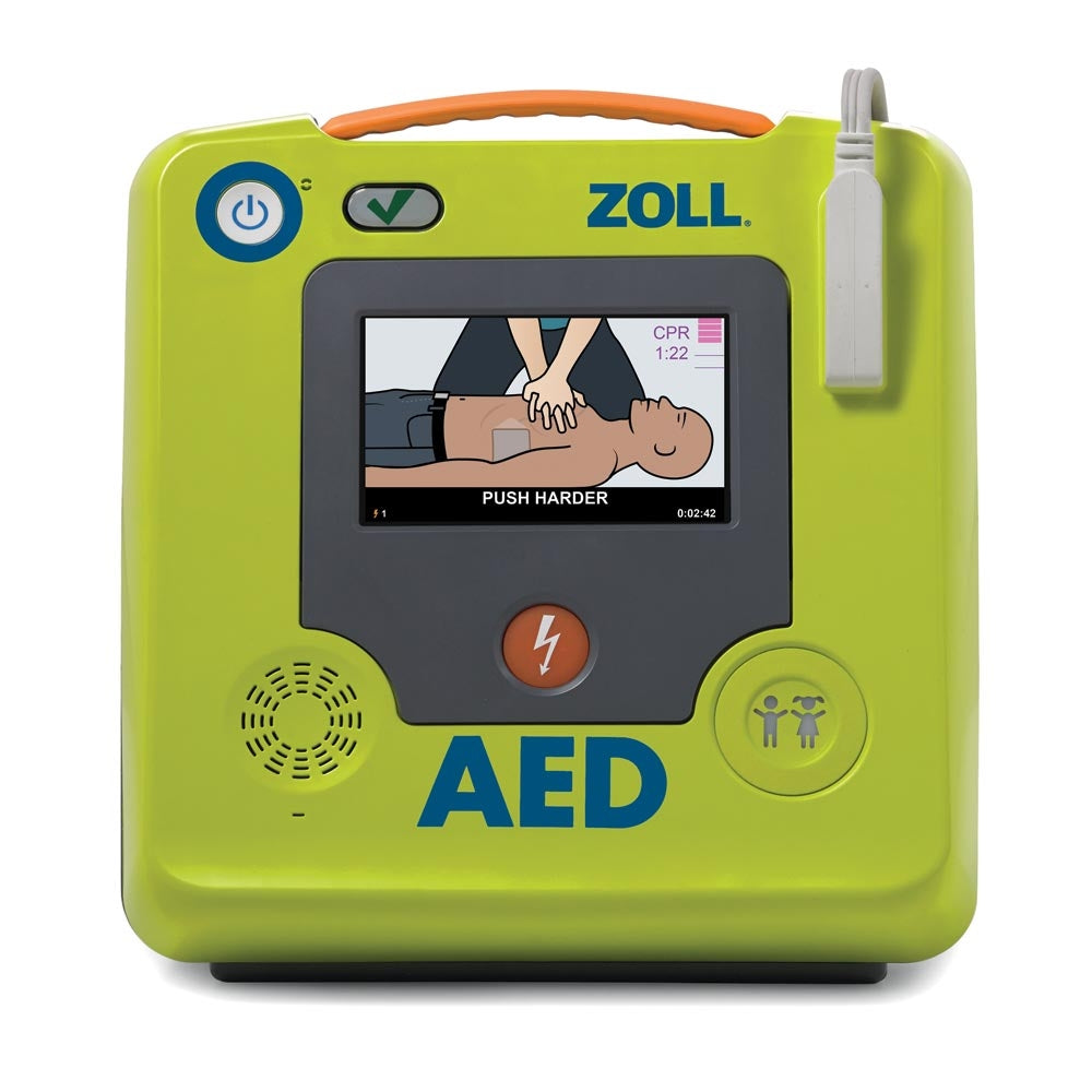 Community AED Station with ZOLL CPR AED 3 & Outdoor Monitored Temp-Controlled Cabinet