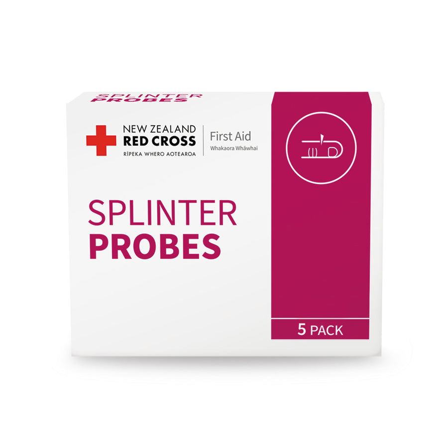 Splinter Probe Red Cap Red Cross Splinter Probes 5 Pack | Safe Removal Tools – New Zealand Red ...